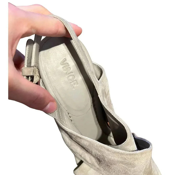 VINCE Helena Wooden Heel Sandal size 10 - Picture 8 of 10